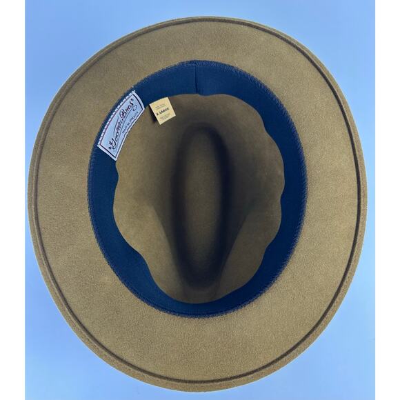 Goorin Bros "Dean the Butcher" 100% Wool Fedora Hat Size XL Whiskey Brown - Picture 7 of 9